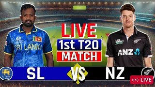 Sri lanka vs New Zeland 1st T20 Live CommenteryampScore  SL vs NZ T20 Series 2024 [upl. by Hirai101]