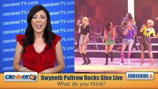 Gwyneth Paltrow Surprises Glee Live Fans [upl. by Attenol]