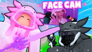 BF and GF Turn into PRO AXOLOTLS with FACECAM Roblox Bedwars [upl. by Aber]