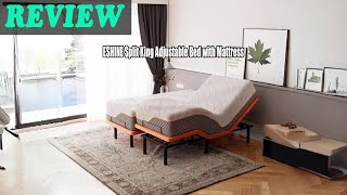 Review ESHINE Split King Adjustable Bed with Mattress 2023 [upl. by Ellga]