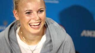 Caroline Wozniacki Funny Press Conference [upl. by Aiuoqes314]