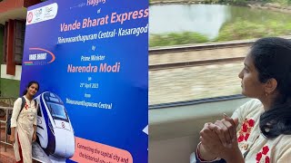 കേരളത്തിലെ ആദ്യയാത്രയിൽ ഞാനും പോയിരുന്നു 😃  Vande Bharat Express  First day experiences  Quppi [upl. by Candyce]