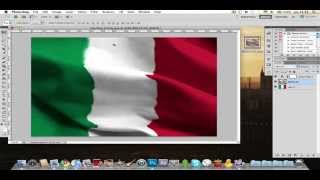 Come creare una realistica bandiera in Photoshop [upl. by Ursola672]