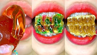 asmr HONEYCOMB ICE HONEY JELLY eating sounds [upl. by Zeuqcaj]