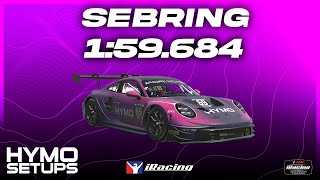 iRacing Hotlap  Porsche 992 GT3 R  Sebring  IMSA  2024 S1 Week 8 [upl. by Nocaed]