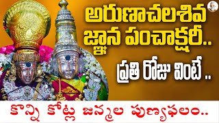 Best Chanting on అరుణాచల శివ జ్ఞాన పంచాక్షరీ స్తోత్రం  Ramana Maharshi  Arunagiri Devotional Songs [upl. by Velasco795]