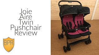 Joie Aire Twin Pushchair Review  BuggyPramReviews [upl. by Notirb834]