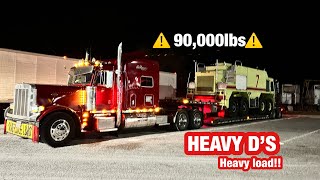 HeavyDSparks GIVES ME MY FIRST HEAVY HAUL FOR THE NEW RGN TRAILER90000LBS ACROSS MONTEAGLE MTN [upl. by Karmen]