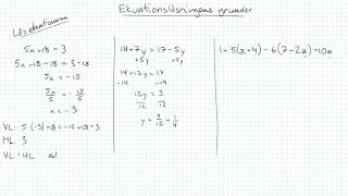 Matematik 1b och 1c Ekvationslösningens grunder [upl. by Aserret907]