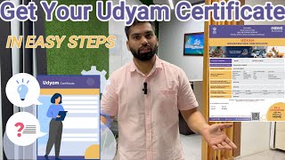 Udyam Registration Process  Udyam Certificate Kaise Banaye  How To Get Udyam Registration  msme [upl. by Naejarual614]