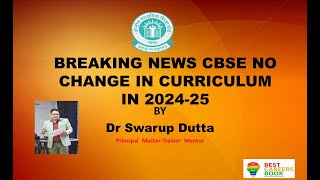 BREAKING NEWS  NO CHANGE IN CBSE CURRICULUM FOR ACADEMIC YEAR 202425  3 LANGUAGES STILL ON HOLD [upl. by Ikkaj517]