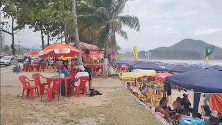 Praia grande lotada em Ubatuba SP 010124 [upl. by Mauceri]