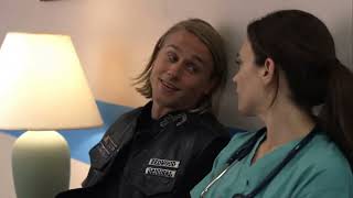 Sons of Anarchy  1x02  Tara and Jax emotional scene  1080p [upl. by Ahsinotna]