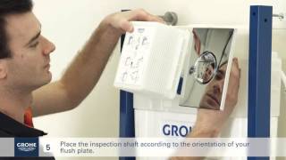 Install a GROHE wallhung toilet system [upl. by Ecyak]