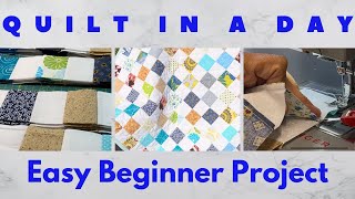 Make A Baby Quilt In A Weekend Straight Line Sewing So Easy sewing quilt crafts [upl. by Neelloc]