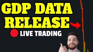 🔴WATCH LIVE GDP DATA amp JOBLESS CLAIMS UNEMPLOYMENT 830AM LIVE TRADING [upl. by Handal]