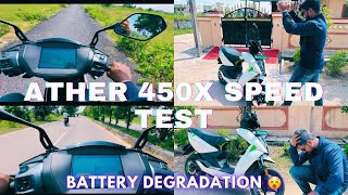 Ather 450X Speed test 😱  performance Issues after 7500km😵  Electric Scooter  EV [upl. by Liebman]