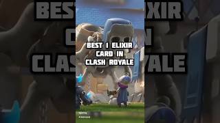 Top 5  1 Elixir Cards  clashroyale gaming [upl. by O'Callaghan]