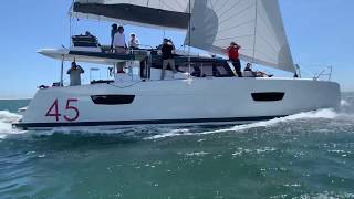 Fountaine Pajot New 45 sailing video [upl. by Fritzie]