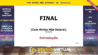 COM MINHA MÃE ESTAREI M Rosario  PLAYBACK [upl. by Lanita]