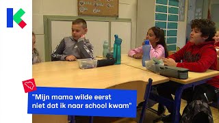 Brusselse kinderen naar school dag na de aanslag [upl. by Lawry]