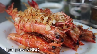 Rakhine SEAFOOD Feast in Yangon Myanmar  Tiger Prawns BBQ and Delicious Crab [upl. by Ahcirt]