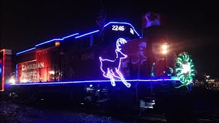 Canadian Pacific Holiday Train 2023  Montreal Canada  Beaconsfield Station [upl. by Aramanta69]