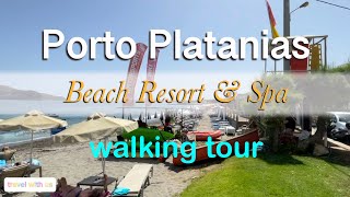 Porto Platanias Beach Resort amp Spa Walking Tour [upl. by Domph]