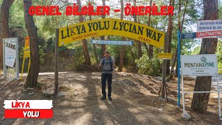 Likya Yolu Yürüyüşü  Genel Bilgiler ve Öneriler [upl. by Zenda]