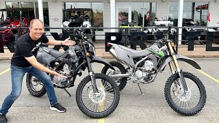 2024 Kawasaki KLX 300R vs KLX 300  Trail Dominance or OnOff Road Versatility [upl. by Nnylsor]