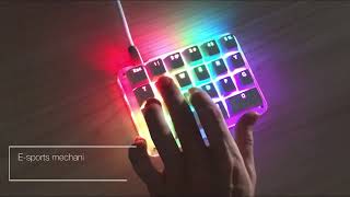 Koolertron One Handed Macro Mechanical Keyboard [upl. by Helbona]