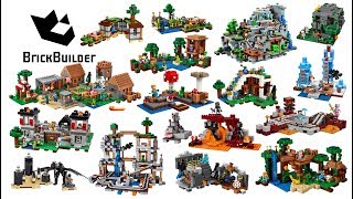 All Lego Minecraft sets compilation  Lego Speed Build for Collectors [upl. by Queston922]