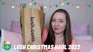 LUSH CHRISTMAS HAUL 2023 [upl. by Joashus]