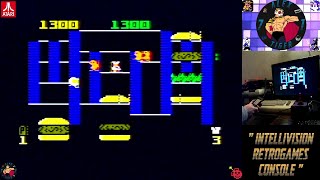 Burger Time  Intellivision  First Play [upl. by Ameline]