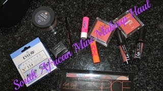 ♡ South African Mini Makeup Haul ♡ With Swatches ♡ Nicole Khumalo ♡  South African Youtuber [upl. by Eoin]