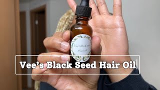 Using Vee’s Black Seed Hair Oil to maintain a healthy scalp with these braids [upl. by Polk]