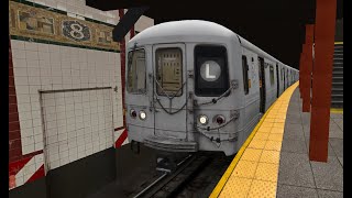 OpenBVE R46 L Train from 14th Street 8th Avenue to Canarsie Rockaway Parkway [upl. by Fang17]