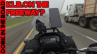 2022 Kawasaki KLR 650 Freeway Test [upl. by Yellehs]