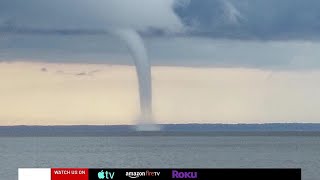 Mobile Bay waterspout [upl. by Emsmus]