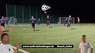 Fussballtraining Passtraining  Klatsch Doppelpass und Spiel über den Dritten [upl. by Bradway]