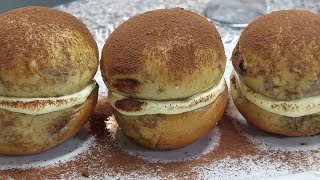 PESCHE dolci di panbrioche tiramisùcon uova pastorizzate [upl. by Rosina382]