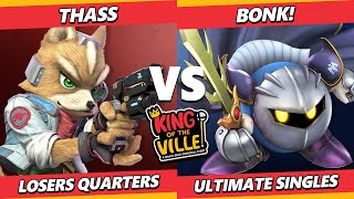 KotV 2023 Top 8  Thass Fox Vs BONK Meta Knight Smash Ultimate  SSBU [upl. by Goss850]