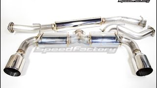 FT86 SpeedFactory  Dezod Catback Exhaust [upl. by Airb661]