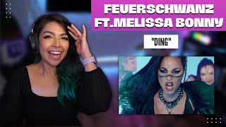 SINGER REACTS  Feuerschwanz  quotDingquot feat Melissa Bonny [upl. by Henka]