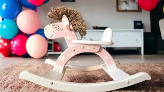 How to Make Wooden Rocking Horse 🐴 Woodworking Tutorial by Polkilo [upl. by Ebaj]