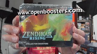 Zendikar Rising Collector whole box opening Wow this box was the worst [upl. by Adrell]