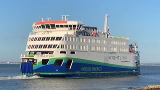 Fishbourne to Portsmouth  MV Victoria of Wight  Wightlink [upl. by Atekal]