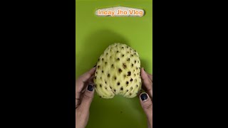 Cutting Annona Squamosa sugar apple fruits healthy trending fruit sugarapple viralvideo [upl. by Ahsakal]