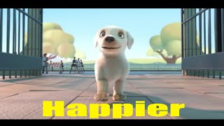 Pip Happier Music Video Marshmello Happier UNOFFICIAL MUSIC VIDEO Pip Dog Song Animated Film [upl. by Dalpe]