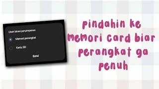 Cara Memindahkan Lokasi Penyimpanan Aplikasi Di Hp Samsung A03 [upl. by Namaj291]